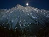 Pyramid Peak, Moonrise, Maroon Creek, CO