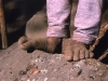 Carmichael Productions, Inc. Boulder Sports Photography Nepal Sherpa Feet on Trail to Everest